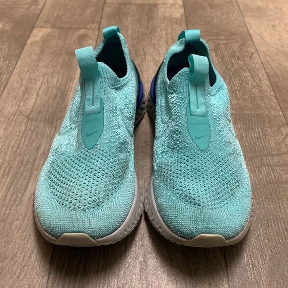 Kids Nike Epic‎ Phantom React Flyknit Mesh Slip On Sneakers Shoes - Picture 3 of 8